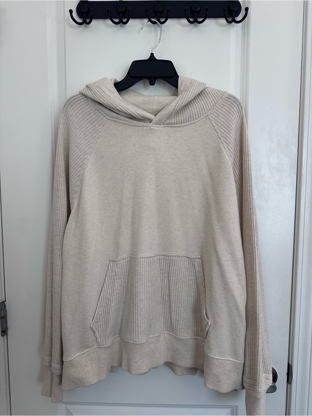 Aerie Beige Waffle Pullover